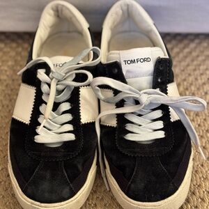 Tom Ford Black and White Sneakers. Size 38. Retail $950. Made in Italy